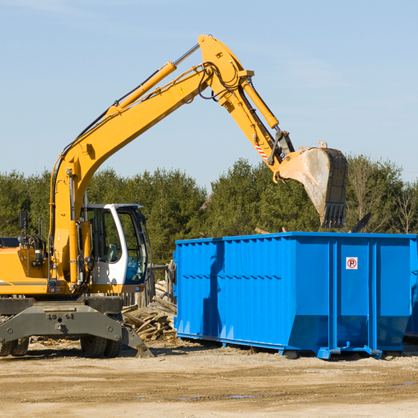 what kind of customer support is available for residential dumpster rentals in Bakerton WV